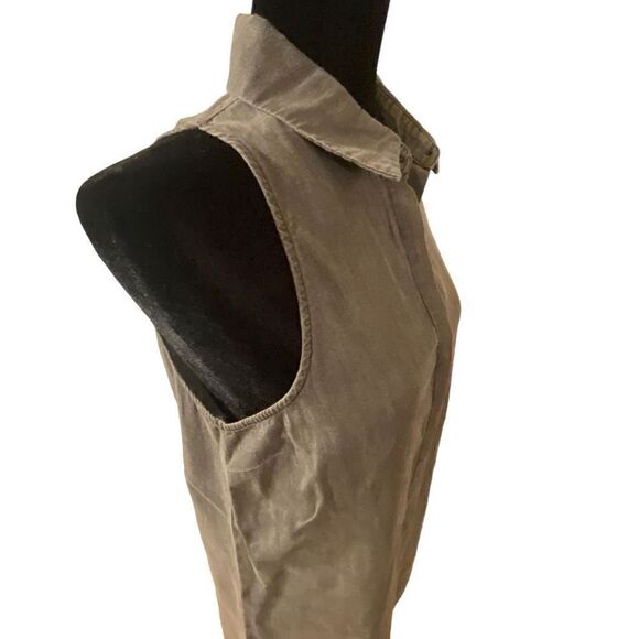 Forever 21 Sleeveless Collared Dark Gray Sheath Dress Size Small - Picture 6 of 10